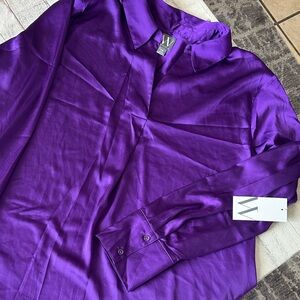 Worthington Purple Blouse